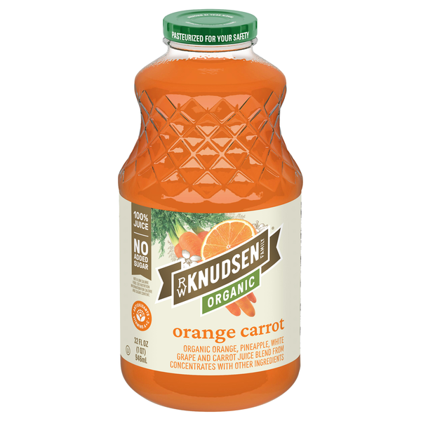 H-E-B Knudsen Family Organic Orange Carrot Juice Same-Day - Technical View