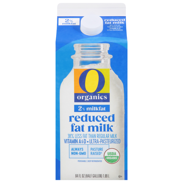 O Organics Milk, Reduced Fat, 2% Milkfat