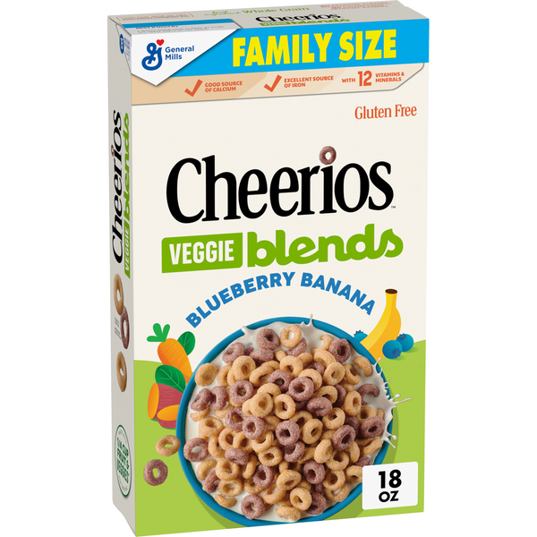 General Mills Gluten Free Blueberry Banana Veggie Blends Cheerios