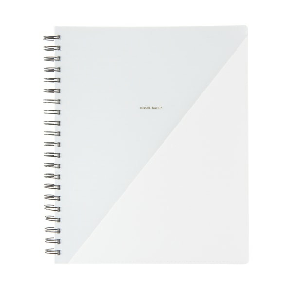 russell+hazel 1 Subject College Rule 98 Sheets Spiral Notebook - White