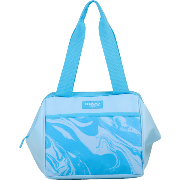 Igloo Vantage Leftover 9 Can Fashion Tote - Powder Blue Marble