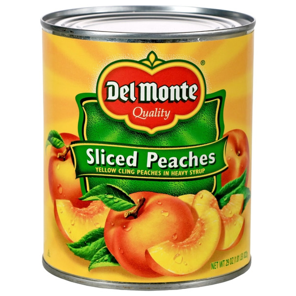 Del Monte Yellow Cling Sliced Peaches in Heavy Syrup, Canned Fruit