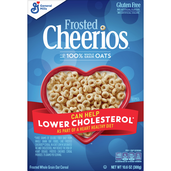Cheerios Cereal, Whole Grain Oat, Gluten Free, Frosted