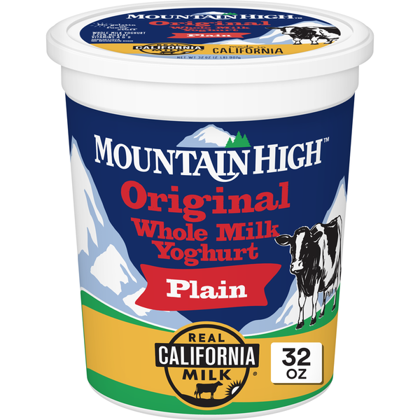 Mountain High Yoghurt Yoghurt, Whole Milk, Original, Plain