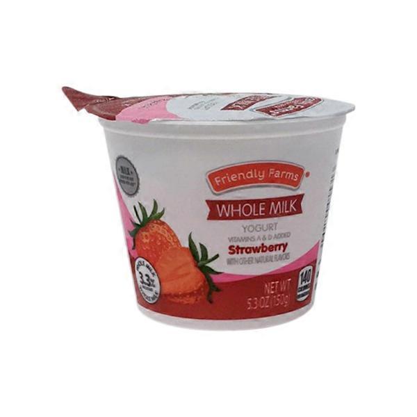 Friendly Farms Whole Milk Yogurt Strawberry Flavor Greek Yogurt (5.3 oz