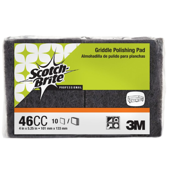 Scotch-Brite - 46 Griddle Polishing Pad, 4x5 - 10 ct