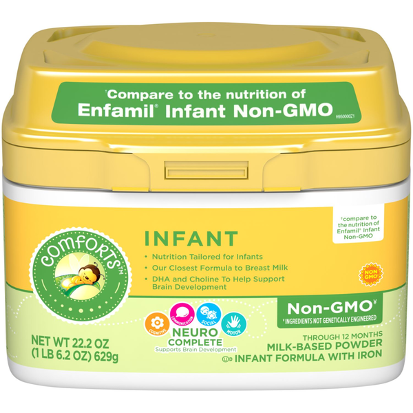 Comforts For Baby Non Gmo Infant Formula Milk Based Powder With