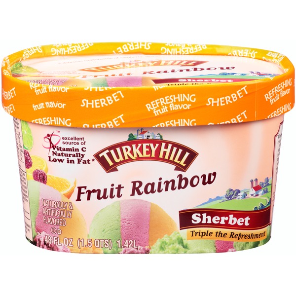 Turkey Hill Fruit Rainbow Sherbet (48 fl oz) from Safeway Instacart