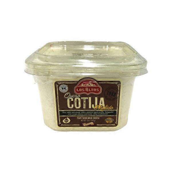Los Altos Cotija Molido Part Skim Milk Cheese, Natural (12 oz) from