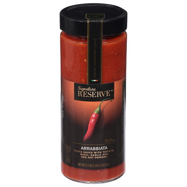 Signature Reserve Pasta Sauce, with Tomato, Basil, Garlic and Red Hot Peppers, Arrabiata