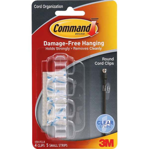 Command Cord Clips, Clear, Round Same-Day Delivery or Pickup | Town ...