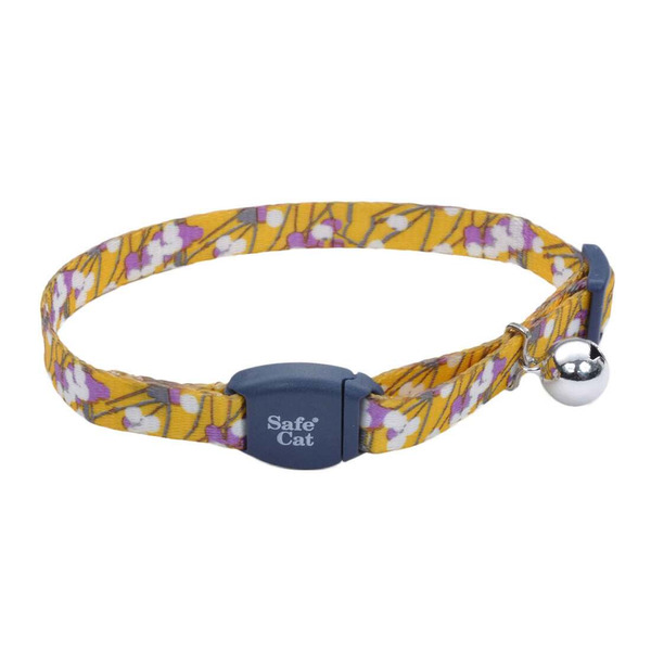 Coastal Pet 3/8" Charcoal Stemmed Flow Safe Cat Adjustable Breakaway Pet Collars