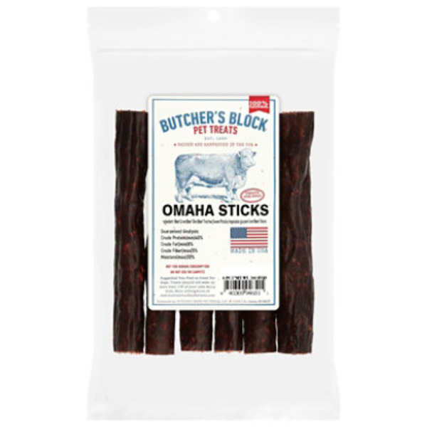 Butcher's Block Omaha Sticks 5 Inch Treats for Dogs