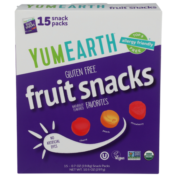 Yum Earth Organic Favorites Fruit Snacks 15 Pack