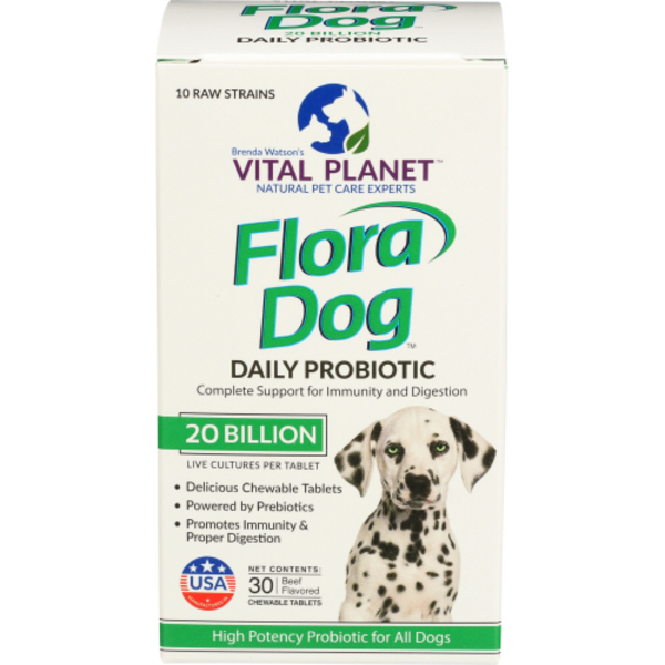 Vital Planet Flora Dog Probiotic 20 Billion Same-Day Delivery or