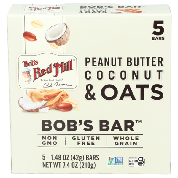 Bob's Red Mill Peanut Butter Coconut & Oats Bob's Bar 5 Pack