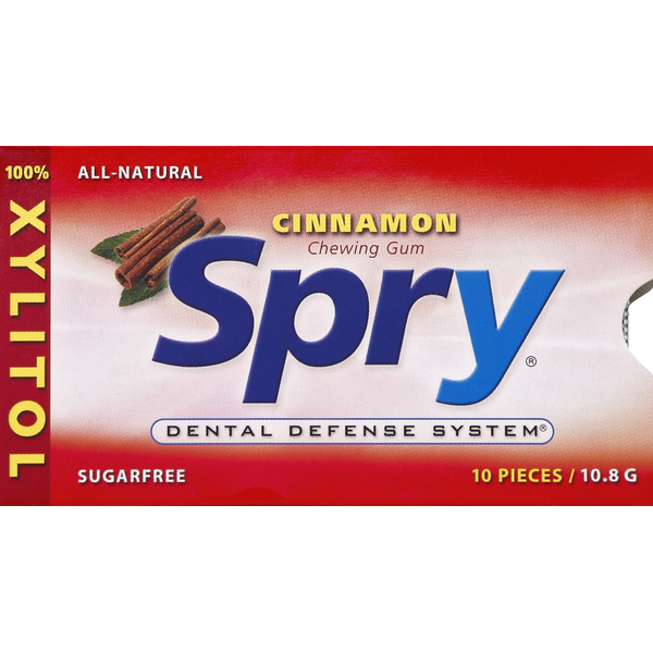 Spry Chewing Gum, Sugarfree, Cinnamon