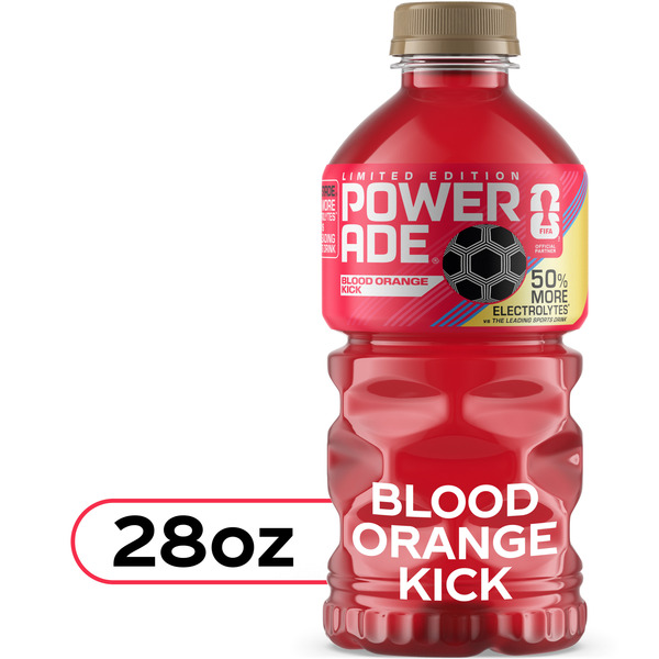 POWERADE Limited Edition Blood Orange Kick Sports Drink Bottle