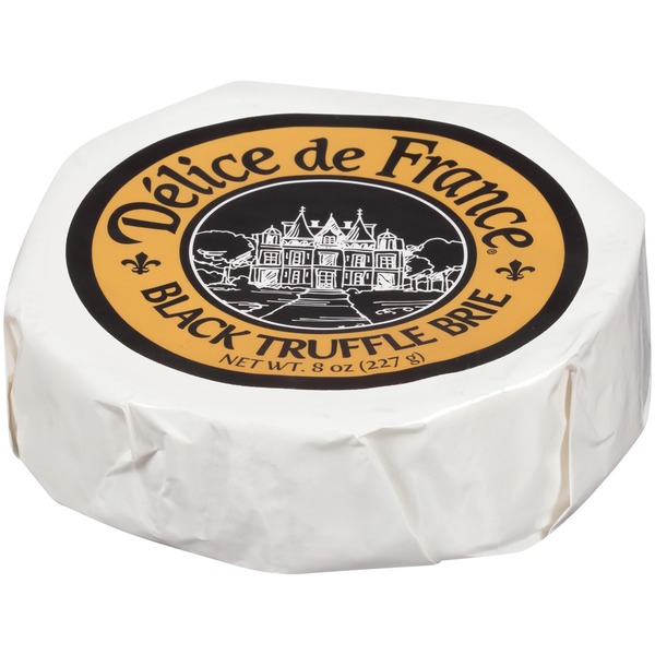 Delice De France Black Truffle Brie Cheese (8 oz) Instacart