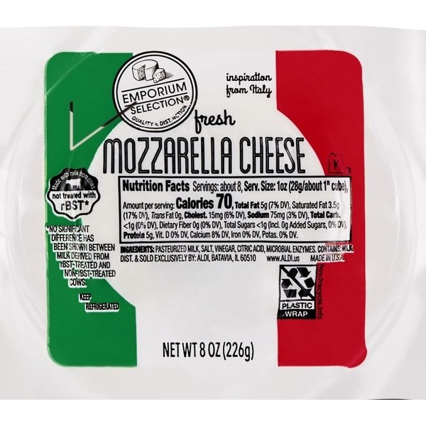 Priano Fresh Mozzarella Cheese (8 oz) from ALDI Instacart