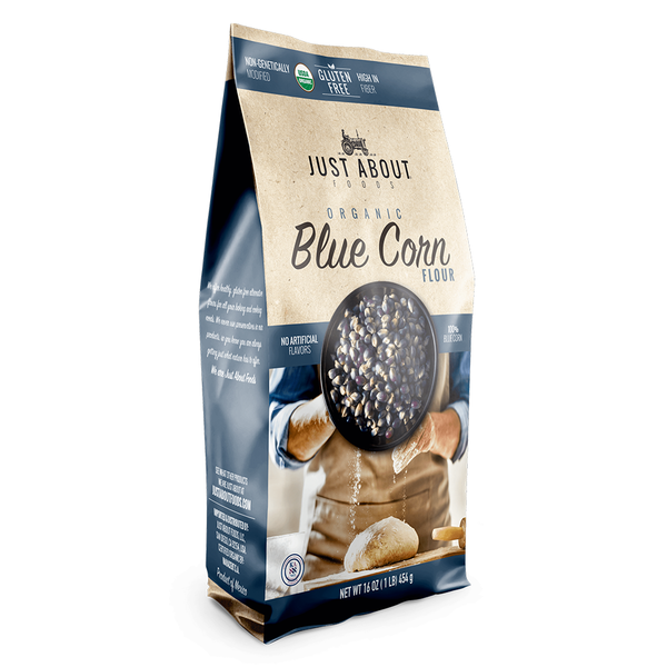 Just About Foods Blue Corn Flour, Organic & Gluten-free
