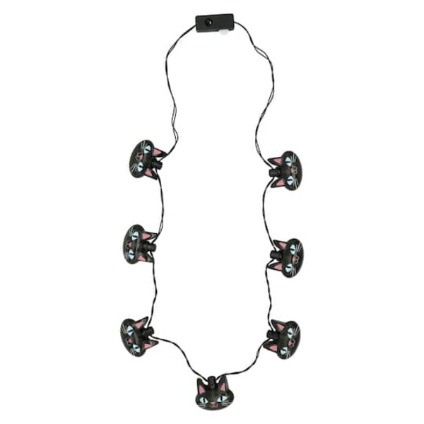 Creatology Light-Up Black Cat Necklace