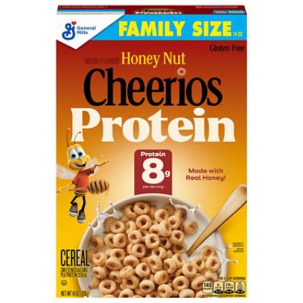 General Mills Honey Nut Cheerios Protein Family Size Cereal