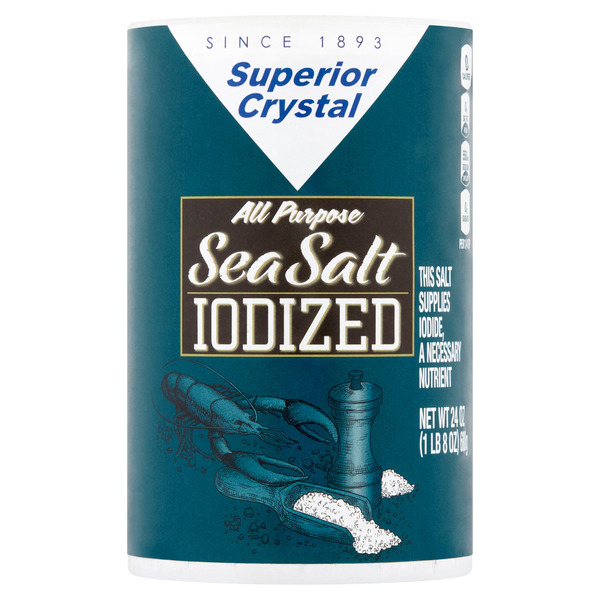 Superior Crystal All Purpose Iodized Sea Salt Same-Day Delivery or