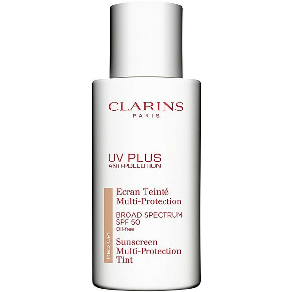 Clarins UV Plus Anti-Pollution Antioxidant Tinted Face Sunscreen SPF 50