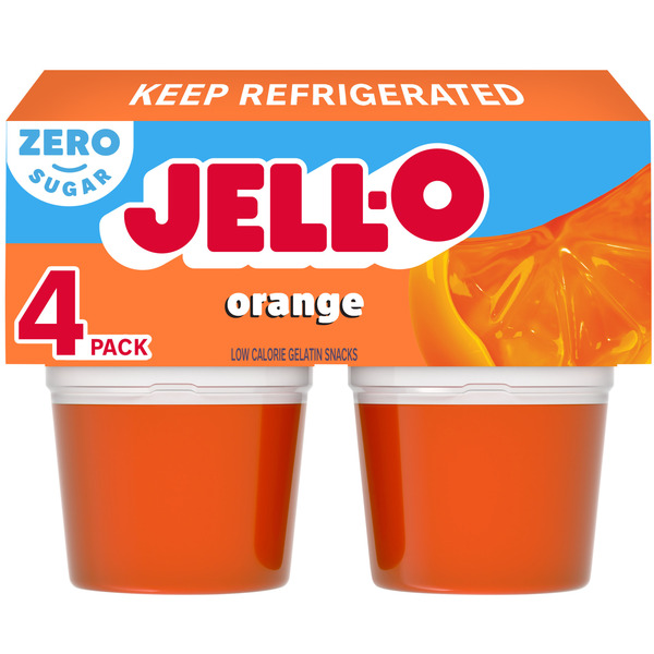 Jell-O Orange Sugar Free Refrigerated Gelatin Same-Day Delivery or