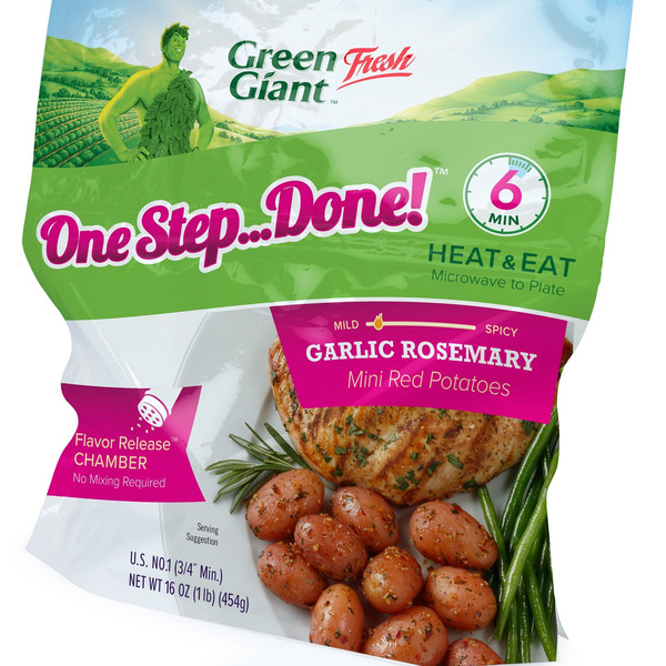 Green Giant Fresh One StepDone! Garlic Rosemary microwave