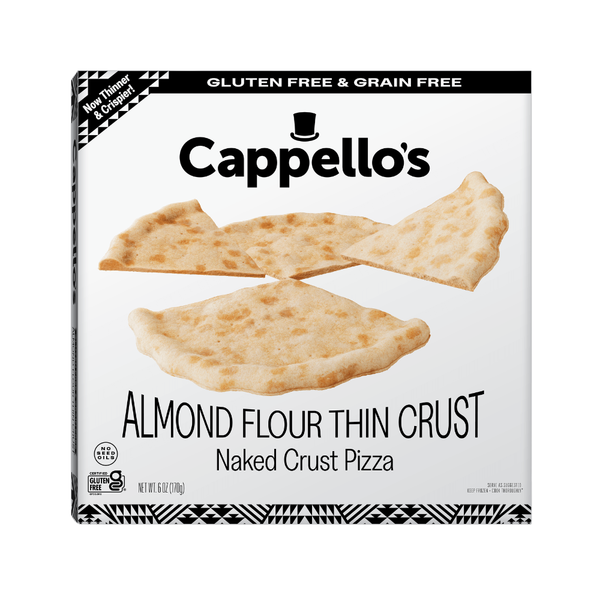 Cappello's Almond Flour Naked Pizza Crust, Gluten Free, Frozen Cappello's Almond Flour Naked Pizza Crust, Gluten Free, Frozen