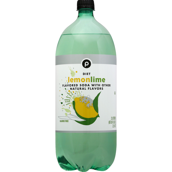 Publix Soda, Diet, Lemon Lime (2 L) Instacart
