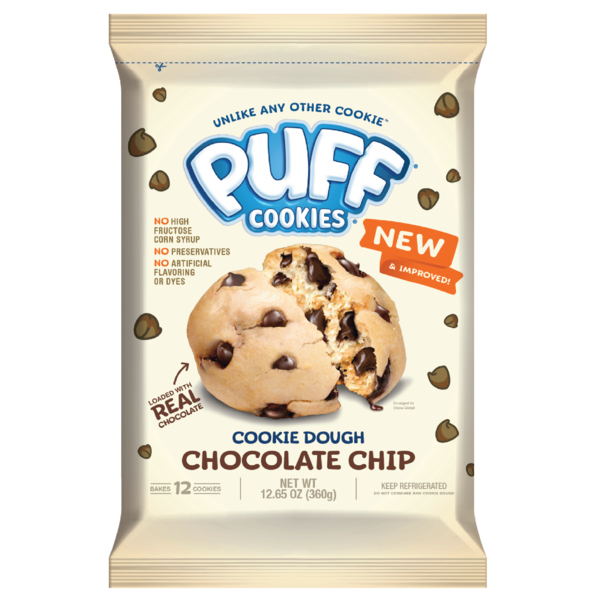 Puff Cookies Chocolate Chip Cookie Dough