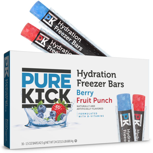 Pure Kick Freezer Bars Berry/Fruit Punch 16ct Same-Day Delivery