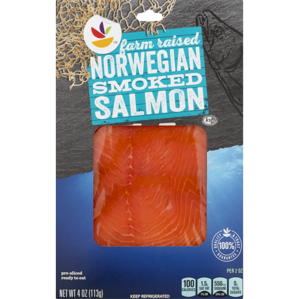 Ahold Norwegian Smoked Salmon (4 oz) - Instacart