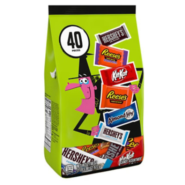 Hershey's Assorted, Halloween Candy Variety Bag, 21.98 oz (40 Pieces)