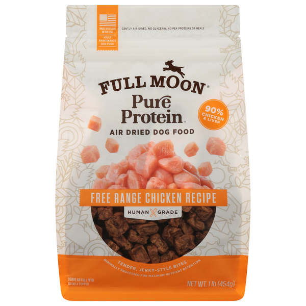 Chicken Range Net Food Lion Full Moon Air Dried Adult Free Range Chicken Recipe Dog Food ...