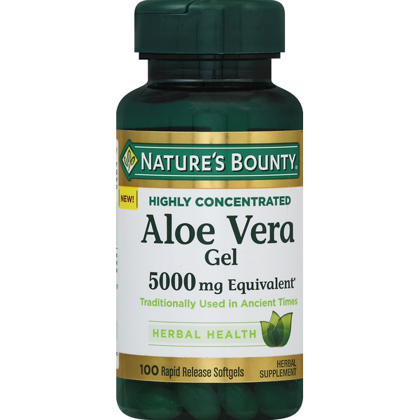 Nature's Bounty Aloe Vera Gel, Highly Concentrated, Rapid Release Softgels  Same-Day Delivery or Pickup | Woodman's Food Markets