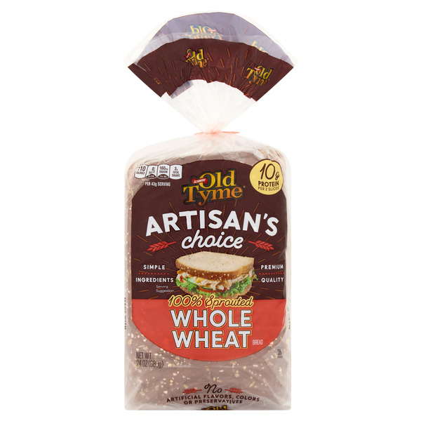 ShopRite Old Tyme Artisan's Choice 100% Sprouted Whole Wheat Bread Same ...