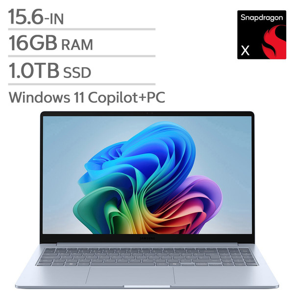 Samsung SE Copilot+ PC Qualcomm Snapdragon X - X1-26-100 16GB Galaxy Book Edge Laptop