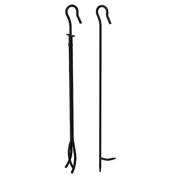 Master Forge 2 -Piece Steel Fireplace Tool Set