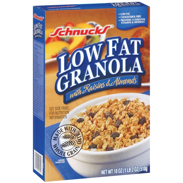 Schnucks Low Fat Granola W/Raisins & Almonds Cereal (18 oz) Instacart