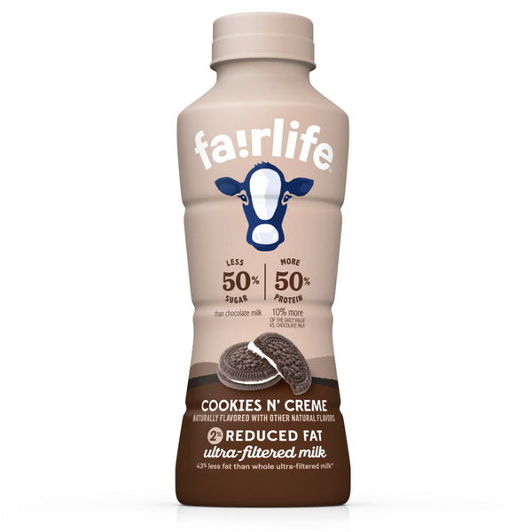 fairlife Cookies N' Creme 2% Reduced Fat Ultra-Filtered Milk Same