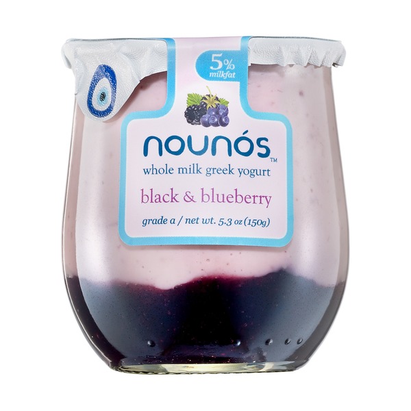 Nounos Black & Blueberry Whole Milk Greek Yogurt, 5 (5.3 oz) Instacart