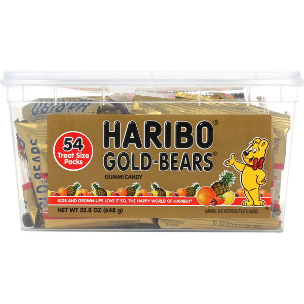 Haribo - Gold Bear Gummy candy - 54 Ct