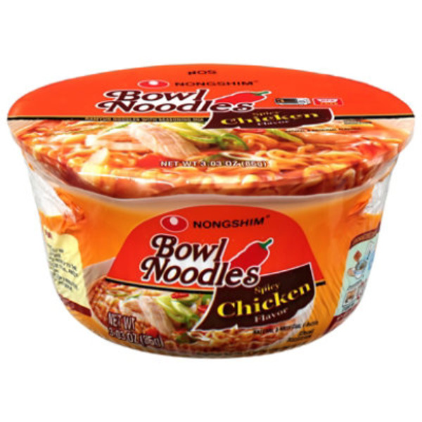 Nongshim Spicy Chicken Flavor Bowl Noodles