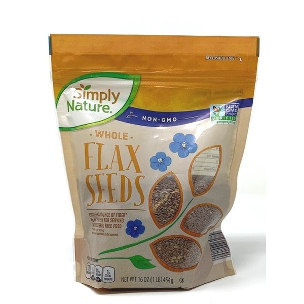 Simply Nature Brown Whole Flax Seed (16 oz) from ALDI Instacart