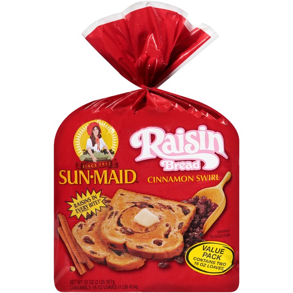 SunMaid Cinnamon Swirl Raisin Bread (16 oz) Instacart