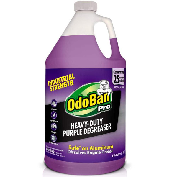 Odoban 1 Gal. Heavy-duty Purple Degreaser, Concentrated Cleaner And Degreaser, Dissolves Oil, Grease, Tar, Soot, Paint